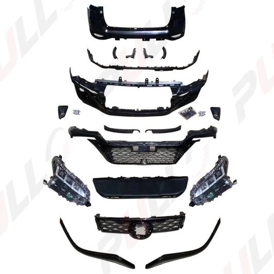 Car Accessories for Fortuner 2014-2020 Upgrade to 2021 Grille kit Carosserie Headlights Taillights Front and Rear Bumper