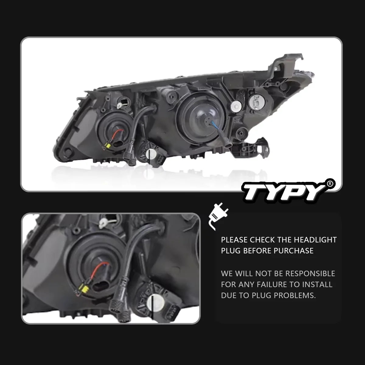 TYPY Car Light for Honda CITY 2015-2019 Headlight LED Projetor Head Lamp Daytime Running Light Automotive Accessories