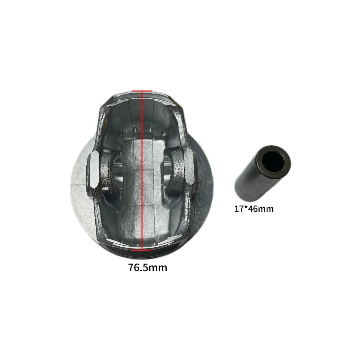 Pistons OEM Quality EA111 Engine OEM 76.5mm Piston & Piston Ring Kit for Audi VW Lavida Import POLO Seat 1.6 CFN 1.6l OE 036107065ET STD
