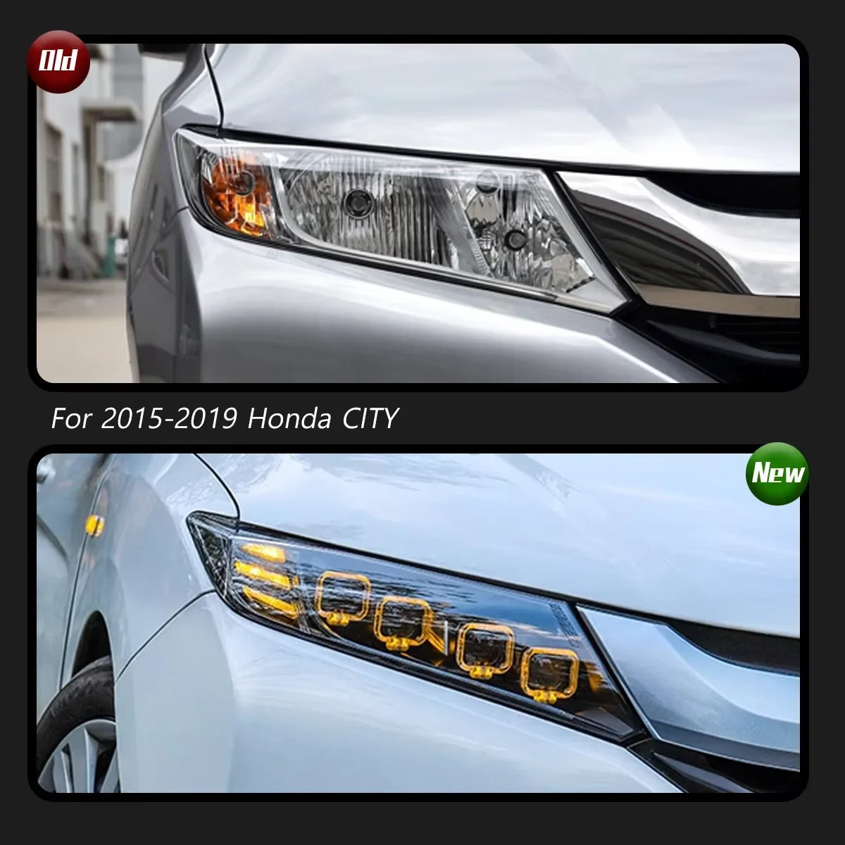 TYPY Car Light for Honda CITY 2015-2019 Headlight LED Projetor Head Lamp Daytime Running Light Automotive Accessories
