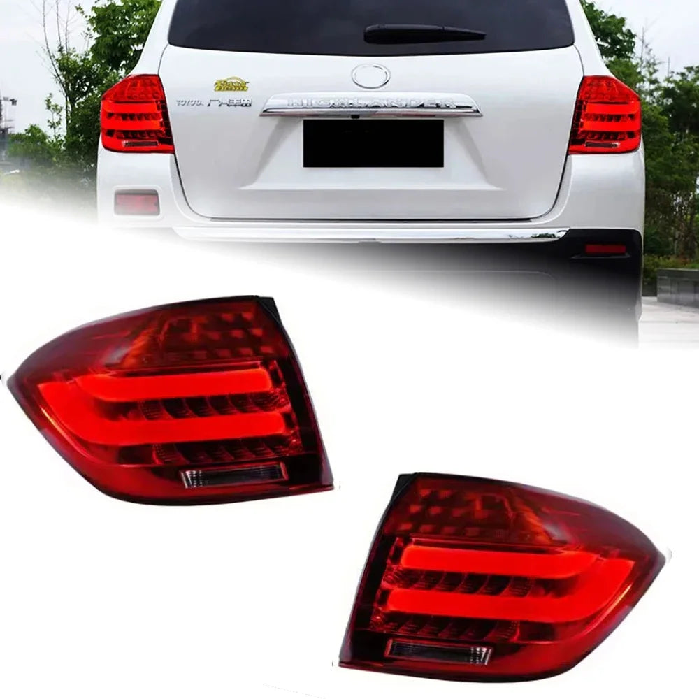 Car Lights for Toyoyta Highlander LED Tail Light 2007-2011 Highlander Rear Fog Brake Turn Signal Brake Reverse Accessories
