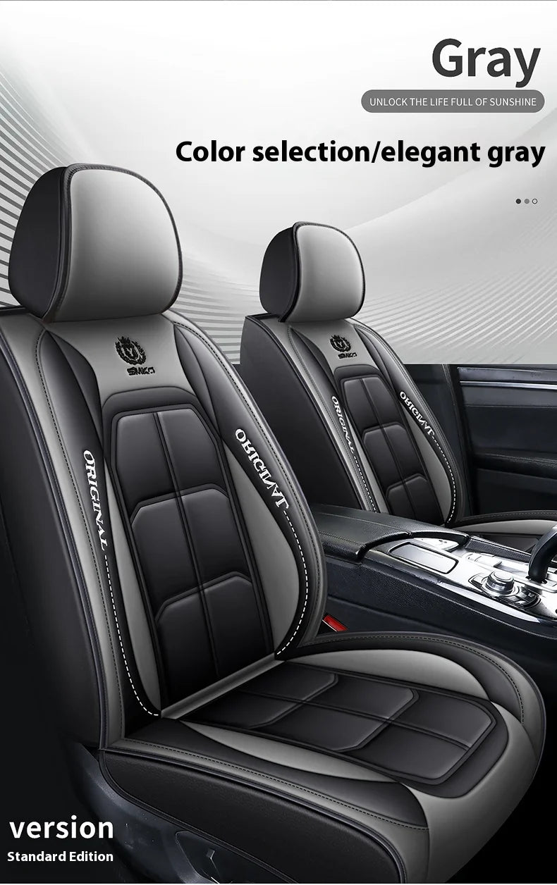 Housse de siège auto /Customized Luxury PU Leather Seat Cover Car Factory Directly Sales 5pcs Car Seat Cover