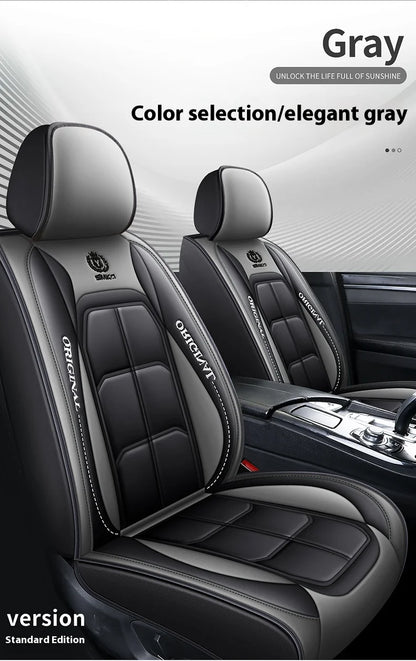 Housse de siège auto /Customized Luxury PU Leather Seat Cover Car Factory Directly Sales 5pcs Car Seat Cover