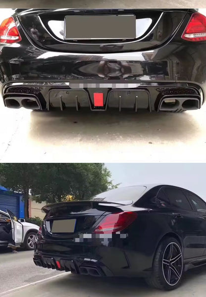 Diffuseur de lèvre de pare-chocs arrière Led avec embouts d'échappement pour Mercedes Benz W205 C200 C300 C43 C63 AMG Sedan 4 portes 2015-2019
Nom du produit
Lèvre arrière avec échappement style B
Modèle de voiture
Pour Benz W205 Classe C Sport C43 C63 AMG 2015-2019 non standard
Matériel
Matériau ABS, noir brillant ou aspect carbone
Installation
Veuillez l'installer dans un magasin de rénovation professionnel pour de meilleurs résultats, installation facile.
Personnaliser
Accepter la commande OEM &amp; ODM