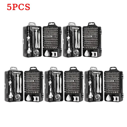 115 in 1 Screwdriver Set with Strong Magnetic High Hardness Multifunctional, and Versatile Disassembly Tools Special-shaped