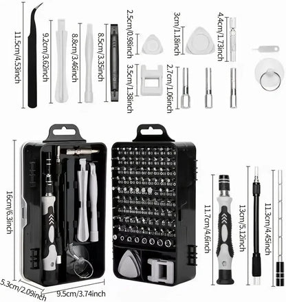 115 in 1 Screwdriver Set with Strong Magnetic High Hardness Multifunctional, and Versatile Disassembly Tools Special-shaped