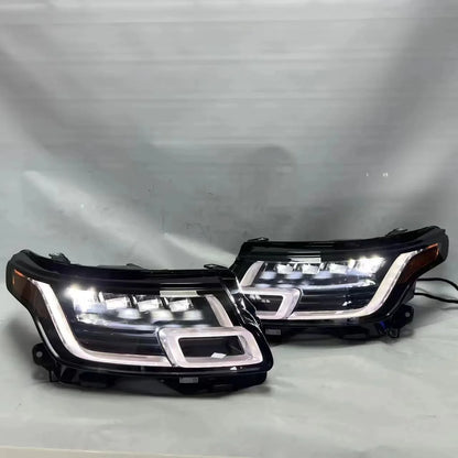 For Land Rover Range Rover 4 Eyes Laser Led Headlights Us V6 V8 High-quality 2018 2019 2020 2021 2022 Headlamp Original