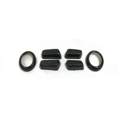 For Changan CS35 PLUS Accessories 2023-2025 ABS CarbonFiber Car Steering Wheel Button Cover Trim Steering Wheel Control Sticker