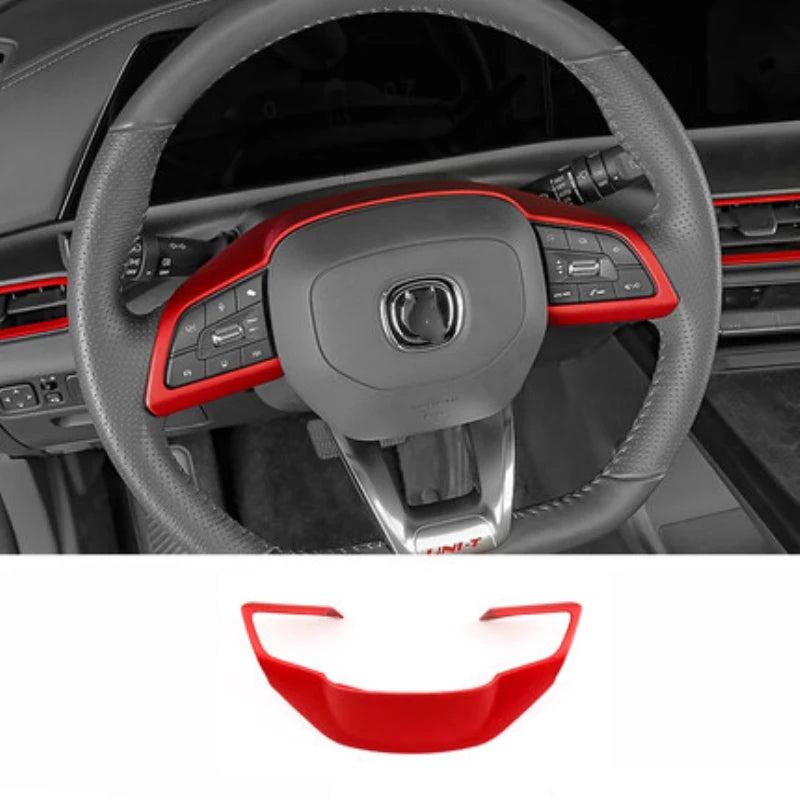 For Changan CS35 PLUS Accessories 2023-2025 ABS CarbonFiber Car Steering Wheel Button Cover Trim Steering Wheel Control Sticker