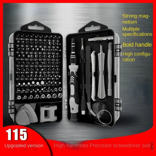 115 in 1 Screwdriver Set with Strong Magnetic High Hardness Multifunctional, and Versatile Disassembly Tools Special-shaped