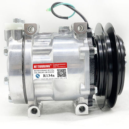 Compresseur de climatisation SD7H13 air conditioning ac compressor for Kobelco Excavator SK235SR SK250LC 314005731 CM104104 CM102095 LC91V00001F1 TDKR151310S